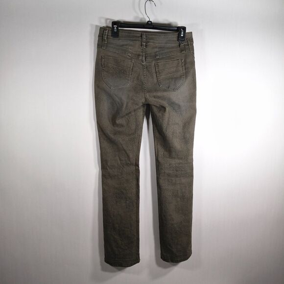 Low Rise Snake Print Bootcut Skinny Jeans - Picture 5 of 12